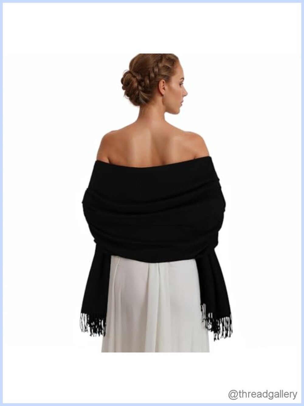 Large Pashmina Shawl Wrap Women Soft Winter Scarf Wedding Evening
